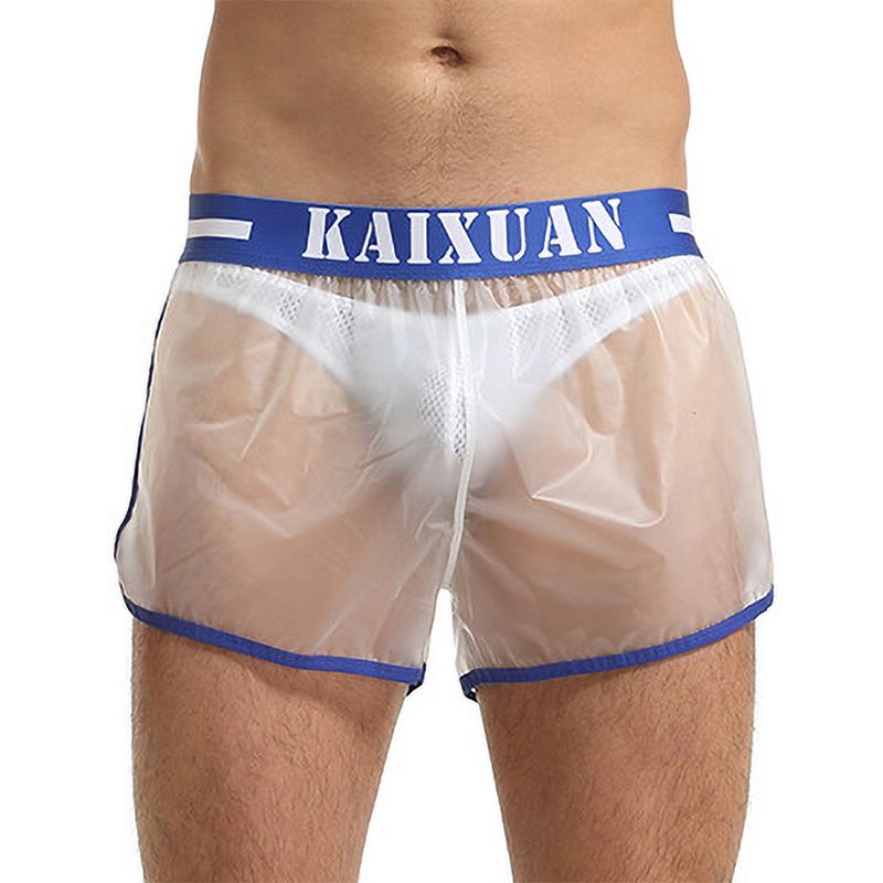 mens see thru swim trunks