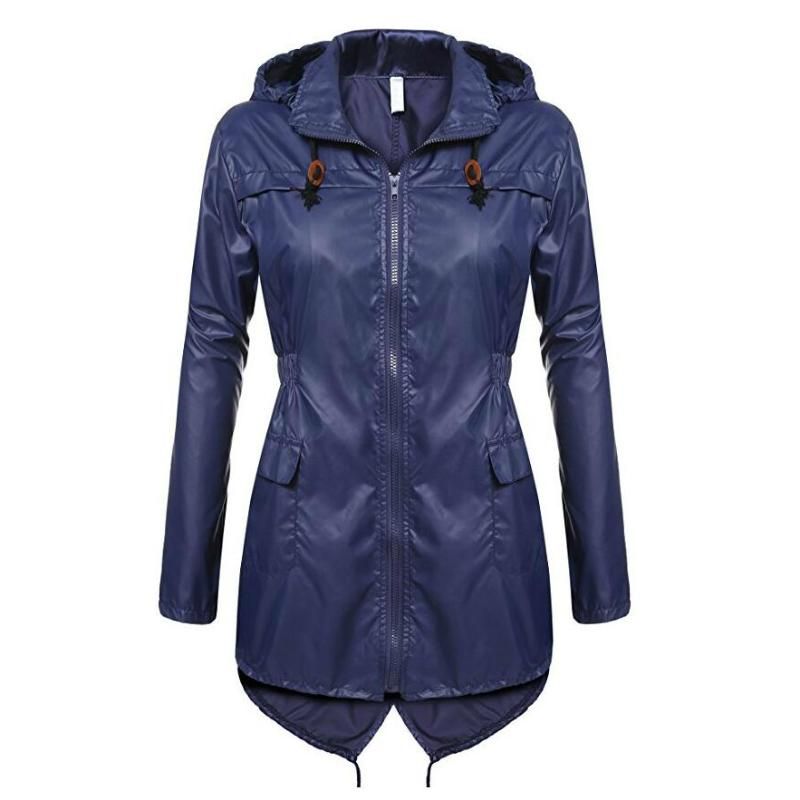 women's plus size waterproof rain jacket