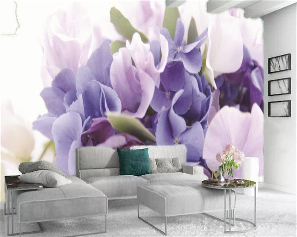 Custom 3d Flower Wallpaper Purple Pink Delicate Butterfly Flower Living Room Bedroom Background Wall Decoration Mural Wallpaper Wallpaper Hd Images Wallpaper Hd In Desktop From Yunlin188 13 72 Dhgate Com