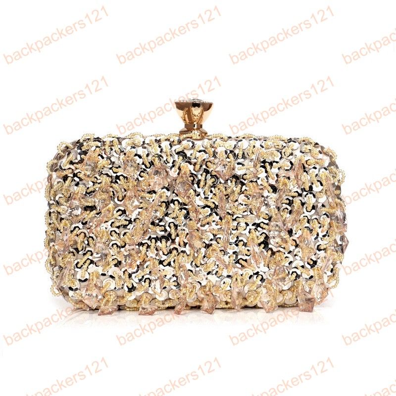 Compra Nuevo Diseño De Las Mujeres Embragues Embragados Con Mango Cadena  Bolso De Hombro Lentejuelas Diamantes Bolsa De Noche De Metal Para La Fiesta  De La Boda Bolsos Barato | Entrega Rápida