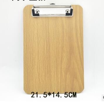 2020 Wooden A5 Clipboards Stationery Store Clip Wood Folder Board