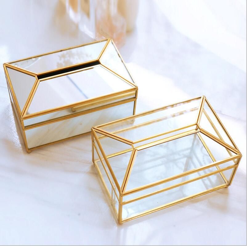 glass tissue box