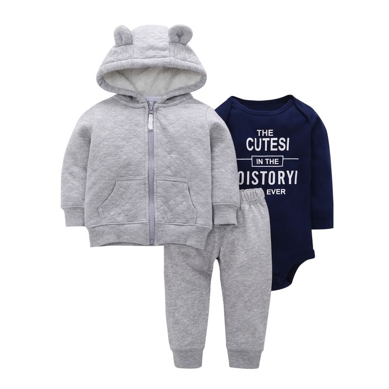MITIY/ Autumn Winter Cotton Infant Baby Boys Girls Clothes Set Floral Hoodie Tops with Pocket+Pants Outfits Newborn-2YToddler