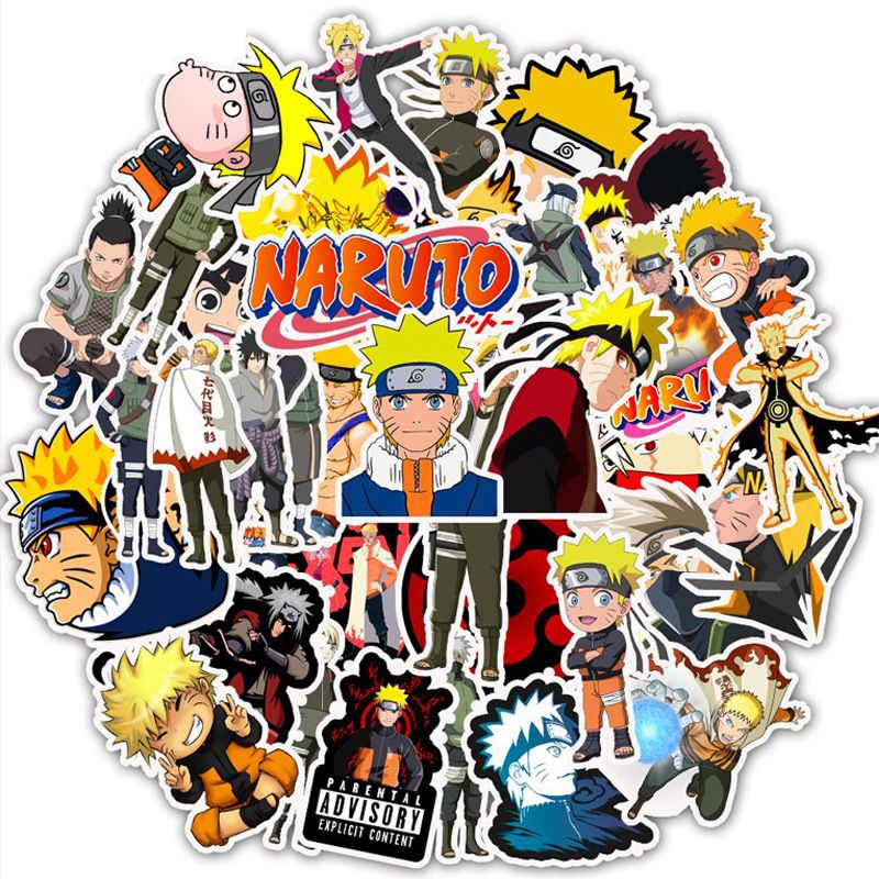 50pcs/Set Anime Cartoon Naruto Stickers Waterproof PVC Car Water Bottle Guitar Snowboard Motorcycle Cool Sticker Kids Toy 50pcs/Set Anime Cartoon Naruto Stickers Waterproof PVC Car Water Bottle Guitar Snowboard Motorcycle Cool Sticker Kids Toy