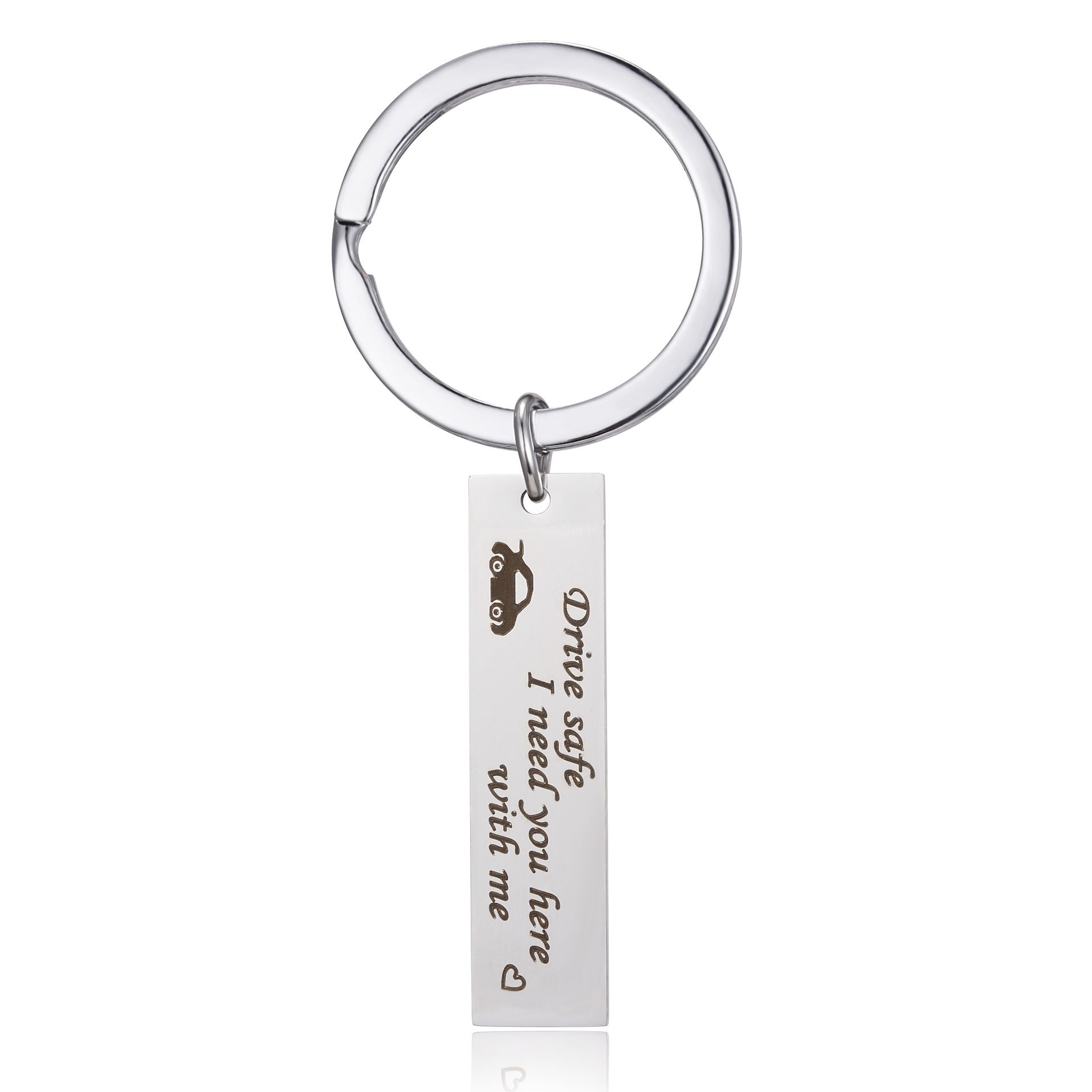Stainless Steel Drive Safe Keyring Personalized Name Keychain Key Chain Gifts