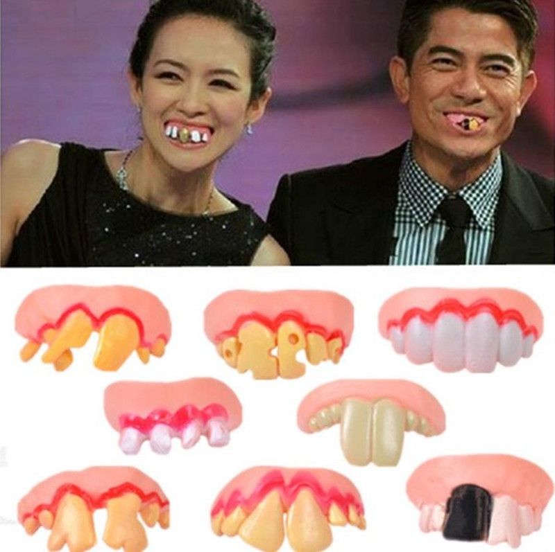 Dientes broma divertida de Wacky dientes falsos del inocente de Halloween monstruo de dientes Stephen King Dientes broma divertida de Wacky dientes falsos del inocente de Halloween monstruo de dientes Stephen King