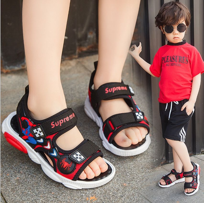 Compre O Melhor E O Mais Recente BRAND Sapatos Menino Estudante Crianças Sandálias  Masculino Versão Coreana Do Menino 2019 Novos Modelos De Verão Praia  Sapatos Antiderrapantes Conveniente Para Casa | DHgate.Com