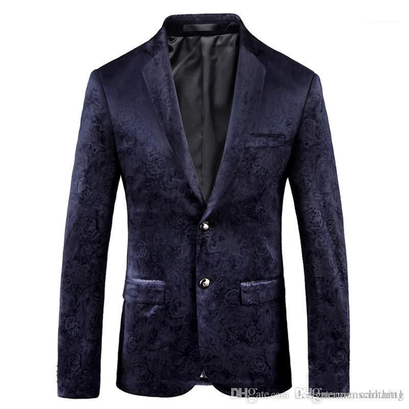 2020 Single Breasted Mens Blazers Casual Winter Male Clothing Plus Size ...