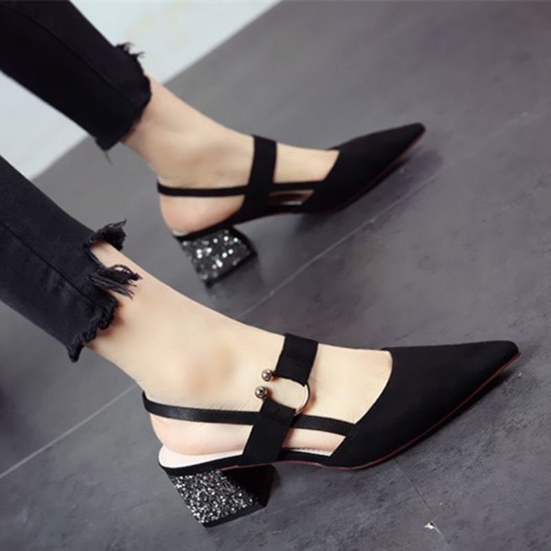 block heel pumps pointed toe