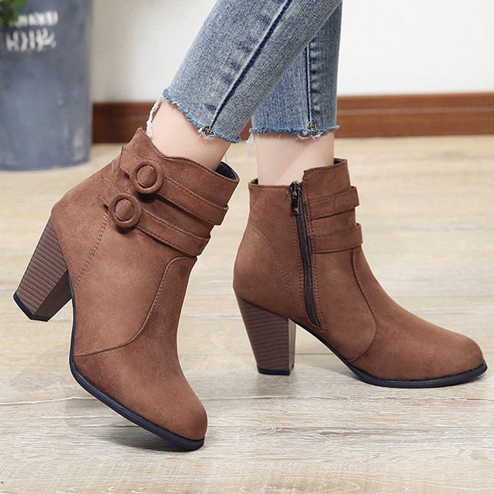 Moda 2019 zapatos casuales mujer cómodo zapatos casuales botas de invierno de las mujeres Zapatos