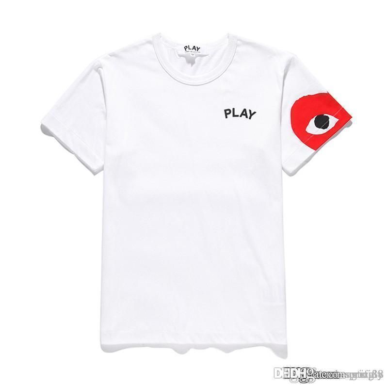 black and red cdg shirt