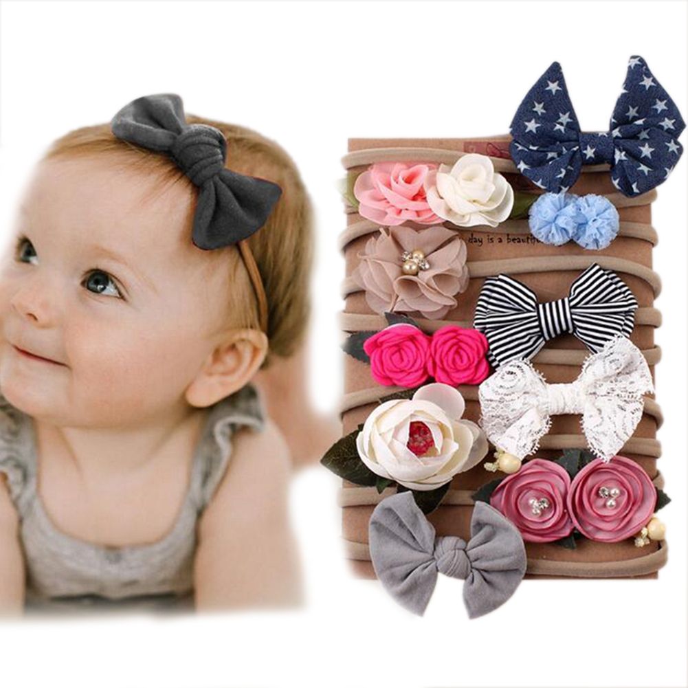 Acheter Set Nouveau Ne Bebes Filles Couvre Chef Accessoires Cheveux Bowknot Fleur Bandeau Cheveux Bande Regl Nouv Accessoires Bebe De 6 74 Du Gl Fr Dhgate Com