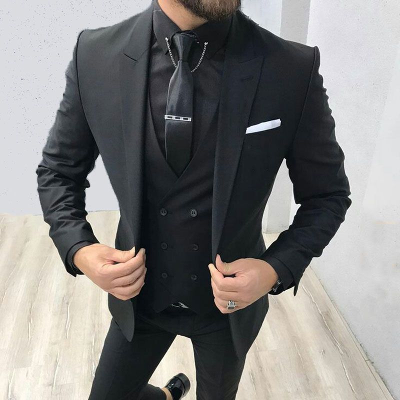 all black formal outfit men