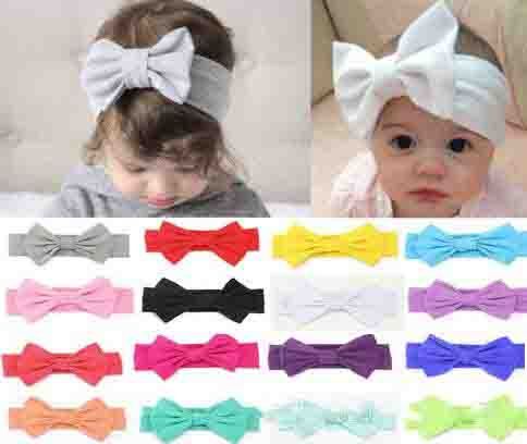 1 Peece 4 Pulgadas De Color Bowknot Bebé Cinturón De Pelo De 