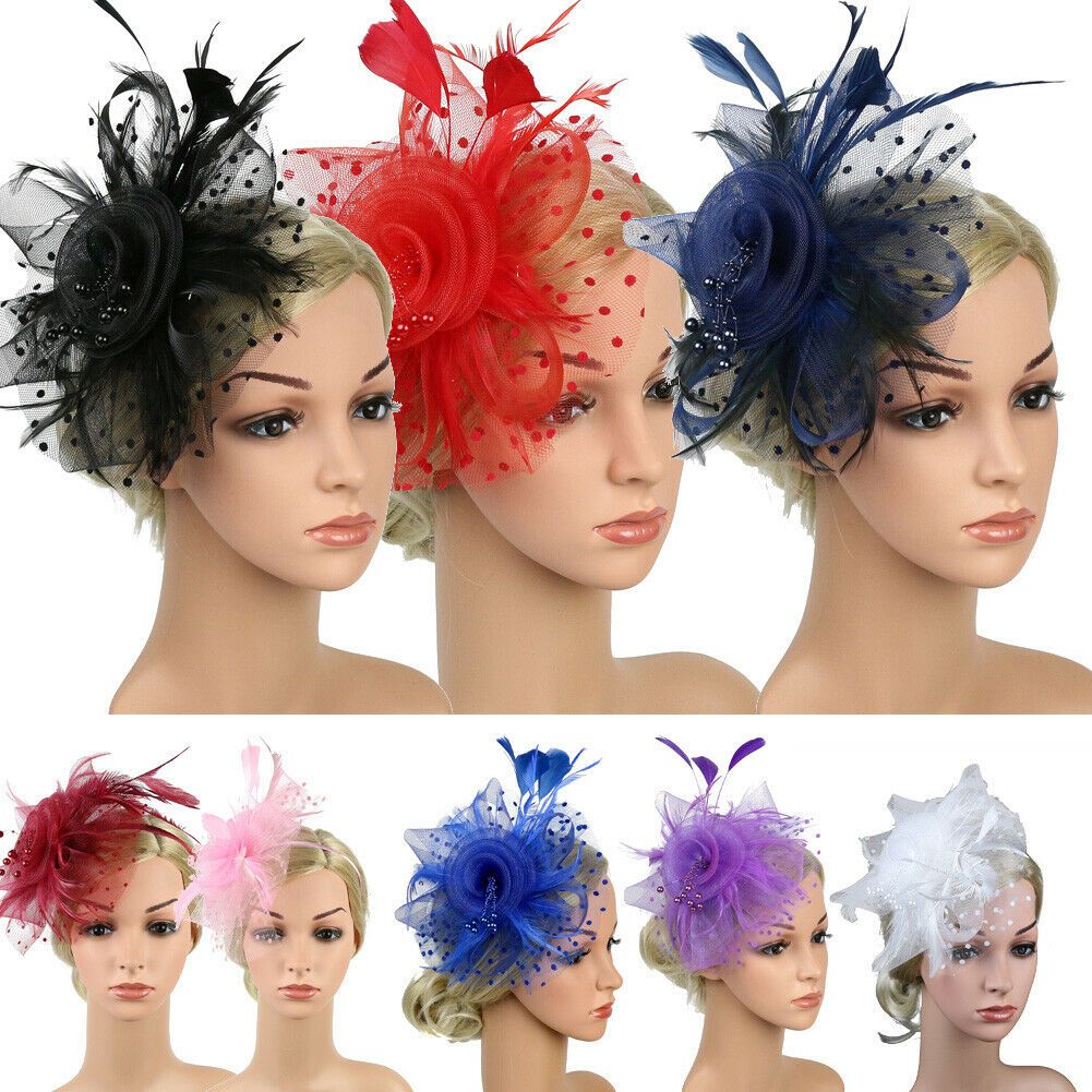 Large Headband Fascinator Hat Aliceband Wedding Ladies Day Race Royal Ascot