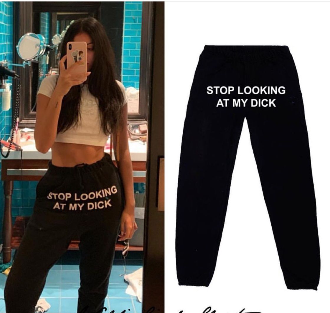 stop looking at my d sweatpants womens