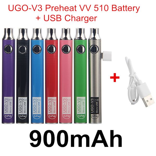 Ugo autentico V3 Preheat VV 900Mah + USB