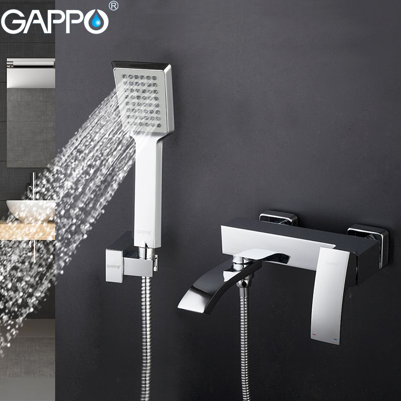2020 Gappo Bathroom Wall Mounted Bathtub Faucets Set Hand Shower
