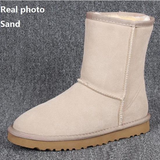 Compre CALIENTE WGG Australiana Nieve Botas De Invierno Impermeable Vaca  Del Cuero Del Ante Los Zapatos Más El Tamaño Para Hombre Botas Al Aire  Libre EUR 37 45 A 0,02 € Del