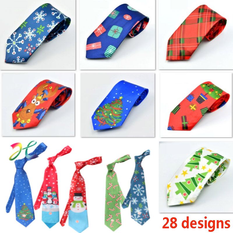 Babbo Natale 1932.Acquista Natale Cravatta Babbo Natale Pupazzo Di Neve Renna Albero Di Natale Uomini Donne Stampa Partito Vestire Cravatta Natale Decorazione Hh7 1932 A 1 76 Dal Seals168 Dhgate Com