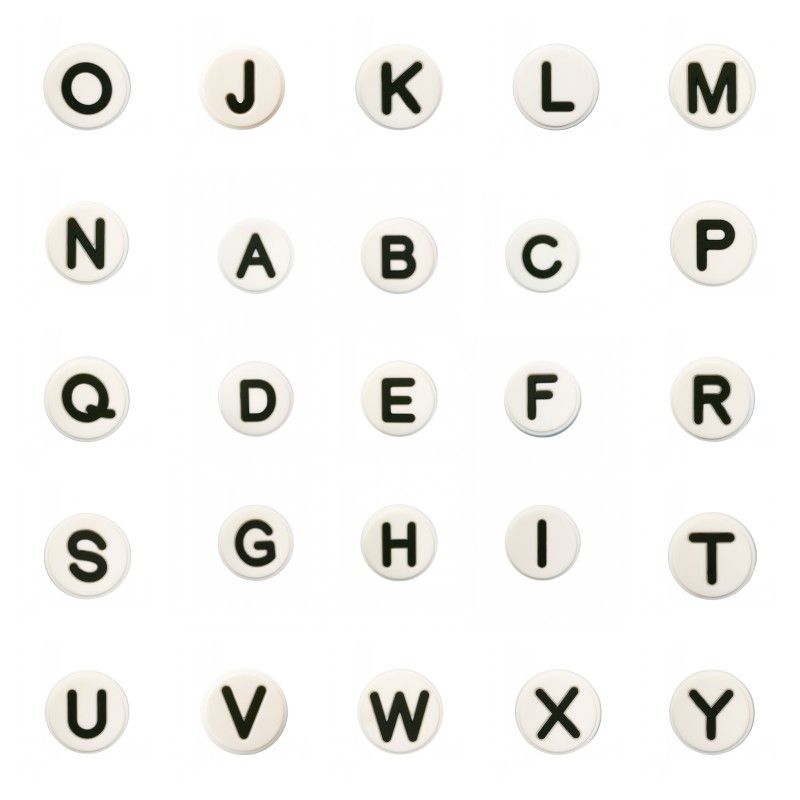 alphabet croc charms