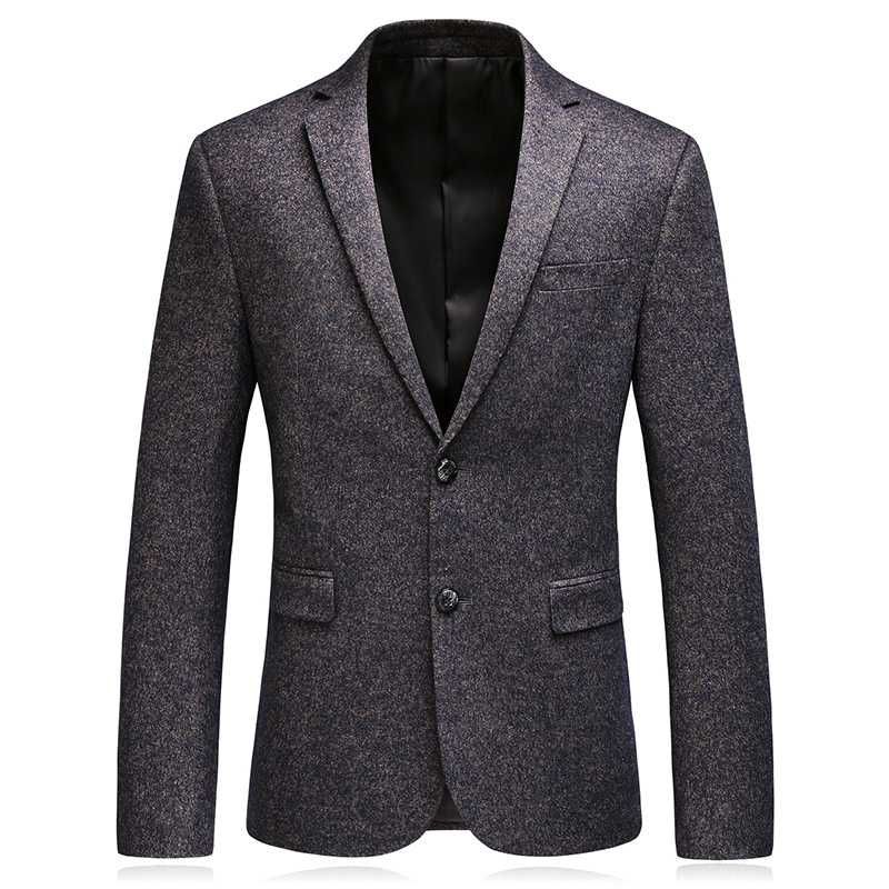 2020 2020 Autumn Woolen Blazers Men Suits Blazer Mens Business Casual ...