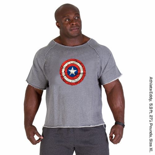 captain america gym t shirt