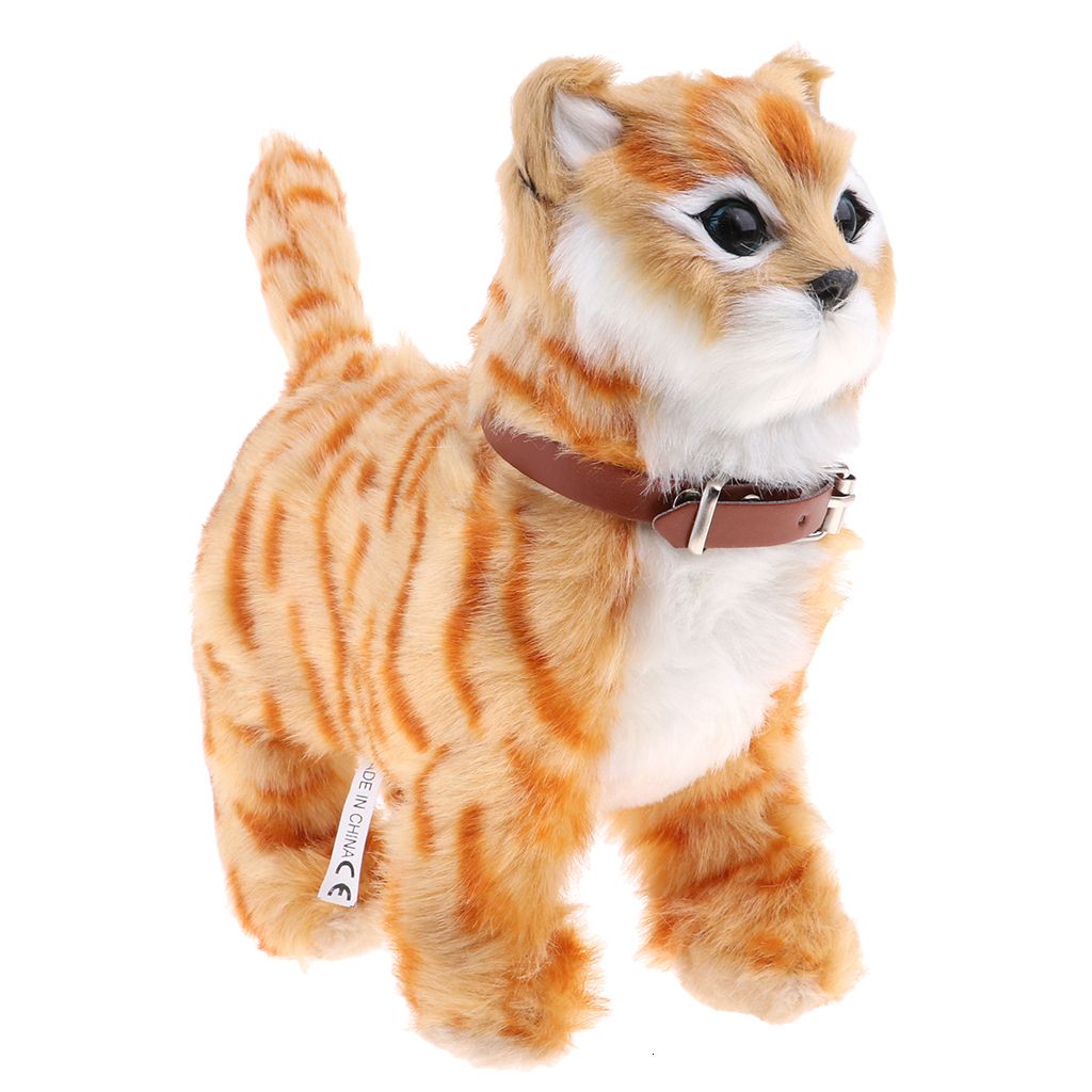 jouet peluche chat animé