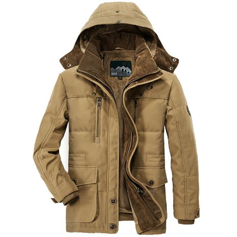 jaqueta parka com capuz masculina