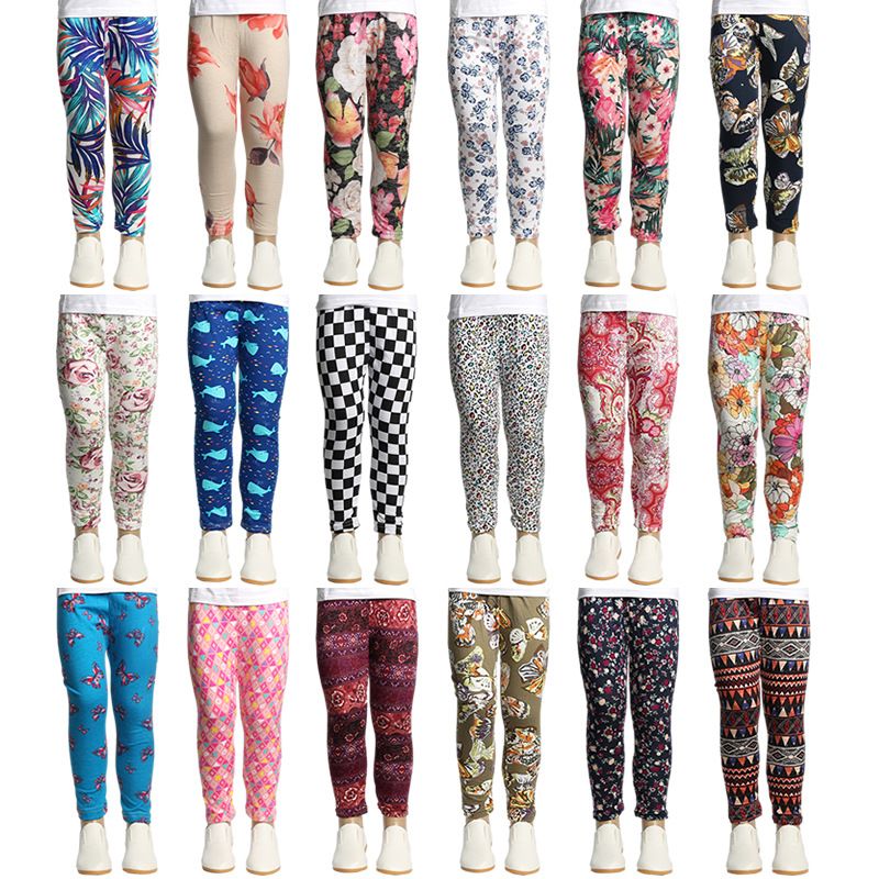 Children Baby Girls Pants Leopard Print Pants Fashion Striped Trousers Clothes