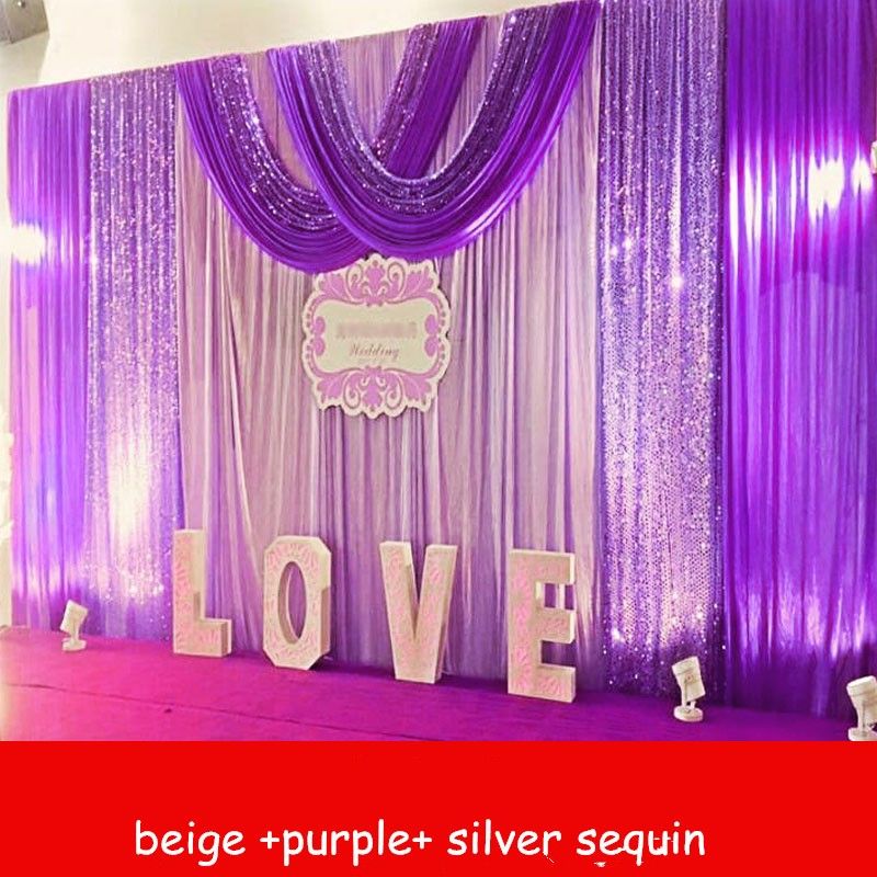 Unicorn Party Decortions 3mx6m Wedding Backdrop Curtains With