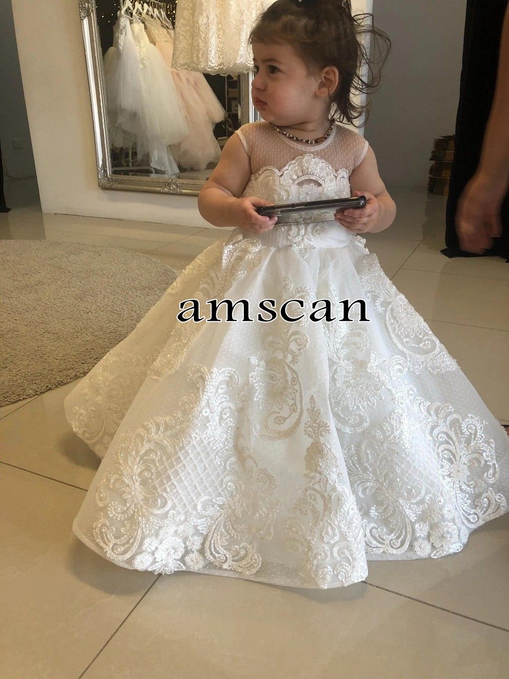 GIRLS DRESS SHOES Wedding Pageant Birthday Formal Party TODDLERS /& KIDS Ivory