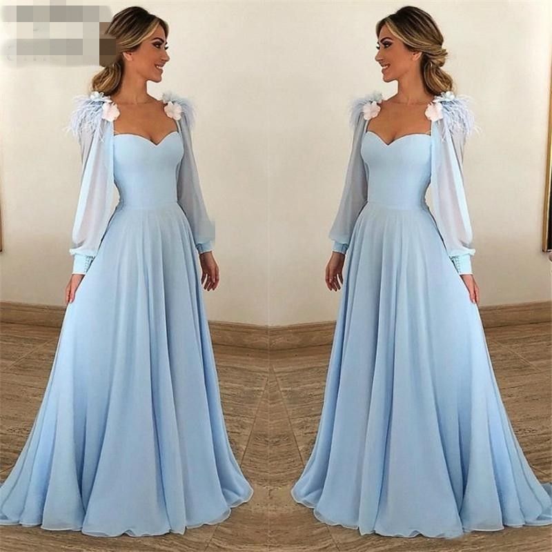 blue soiree dresses