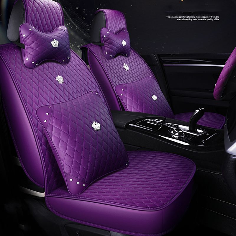 Kaufen Sie Pu Leder Auto Universal Größe Frau Auto Sitzbezüge  Automobilabdeckung Für Toyota Hyundai Kia Bmw Wasserdicht 4 Farbe Lila  Billig | Schnelle Lieferung Und Qualität | De.dhgate
