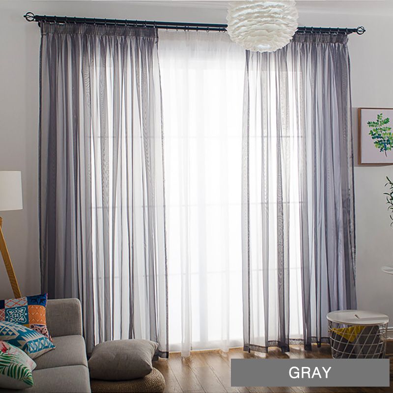 gray curtains