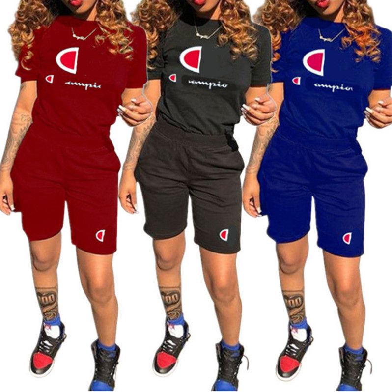 champion shirt and shorts set