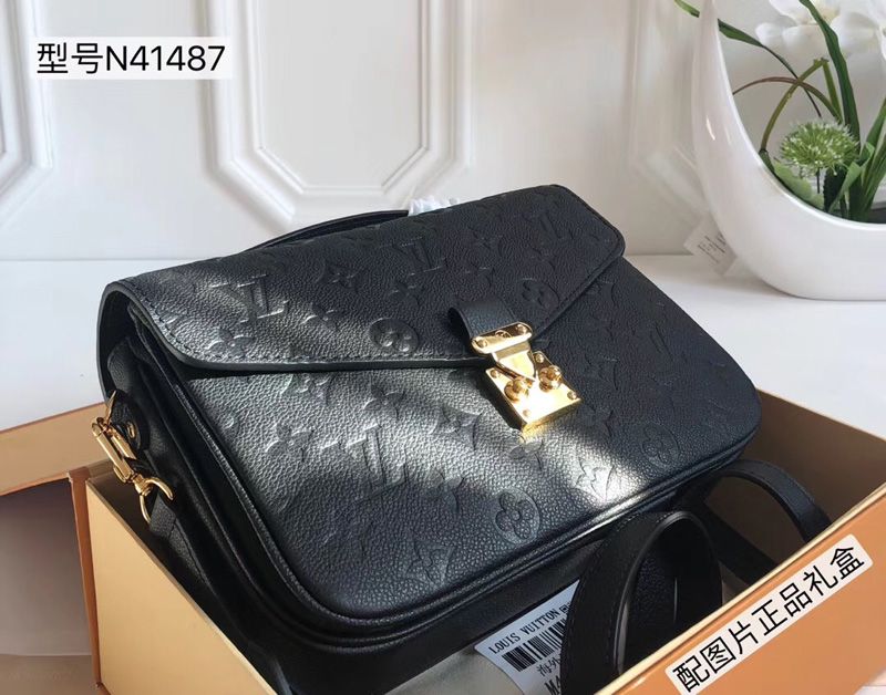 louis vuitton black embossed crossbody