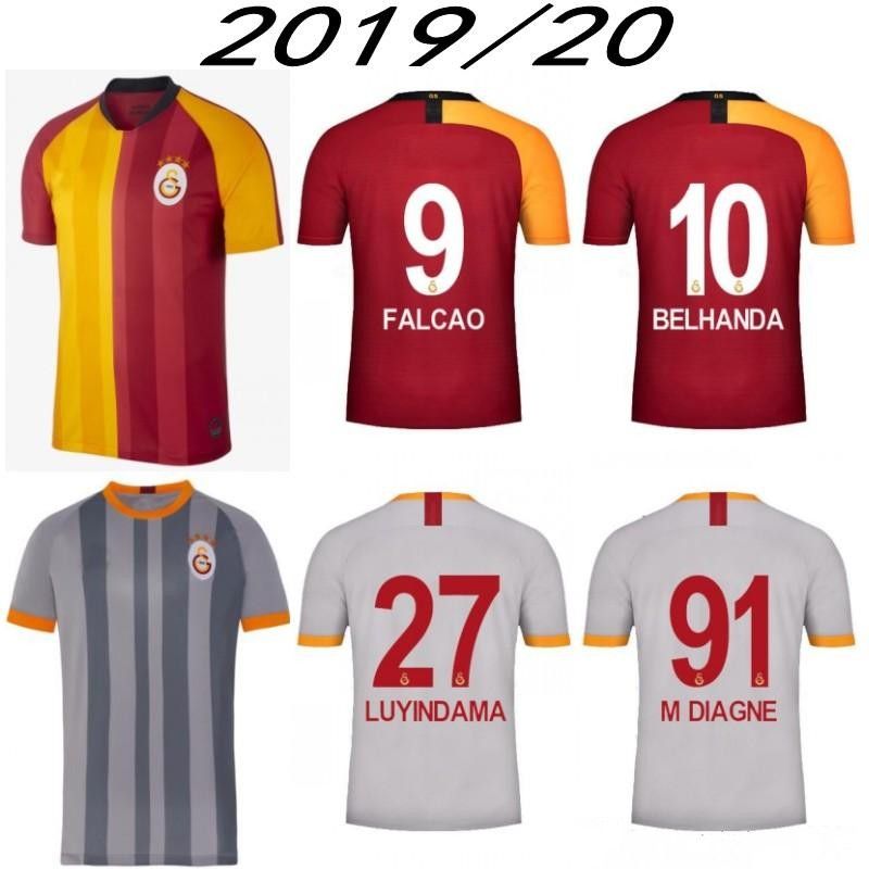 19 20 Galatasaray FALCAO jerseys caseros distancia tercer 3ª TURQUÍA 2019 camisetas de 2.020