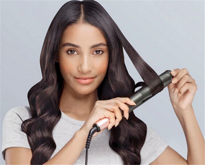 2 In 1 Straighten Curl And Wave Unique Twisted Plates For Easy