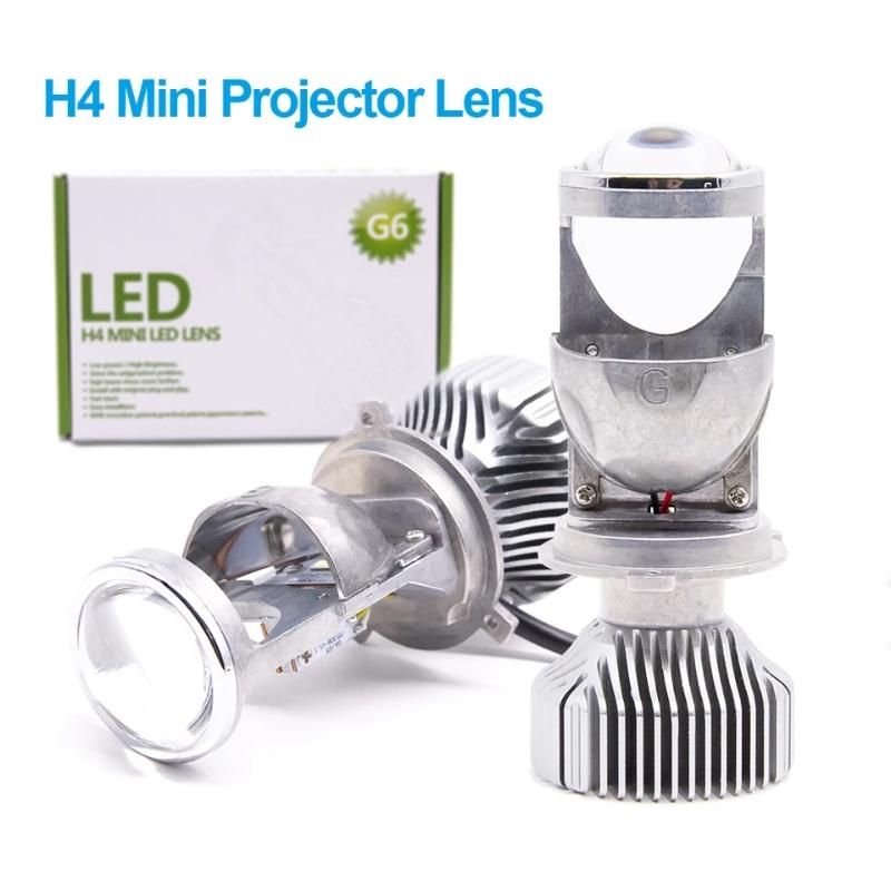 G6 1,5 Pouces H4 LED Mini Projecteur Pour Objectif Voiture H4 Moto HS1 LED  Haute Feux De Croisement Kit De Conversion Lampe Phare 12V24V 5500K Du  100,73 €