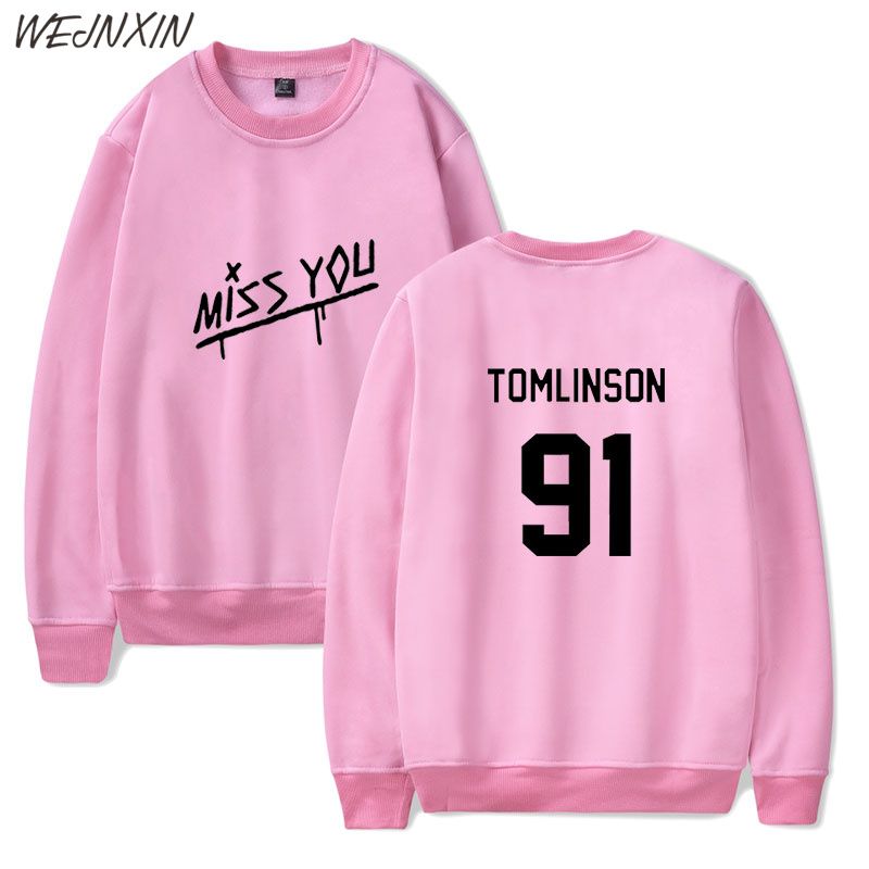 Compra WEJNXIN O Cuello Louis Tomlinson Sudaderas Sin Tapa Con Capucha  Mujer Hombre Unisex Jerseys Miss You Sudadera One Direction Pink Navy  Streetwear Barato | Entrega Rápida Y Calidad | Es.Dhgate