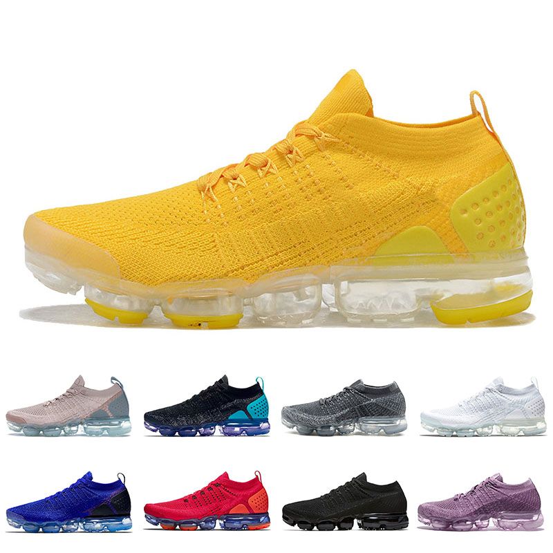 bright yellow running shoes