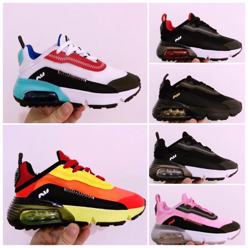 Compre Nike Air Max Vapormax 2090 2020 Cordones Zapatos Sin Cordones Para  Niños Boys Para Niños De Chicas Formadores Zapatillas Negro Blanco Rosa  Azul Volt Niños Del Cabrito Zapatos 28 35 A