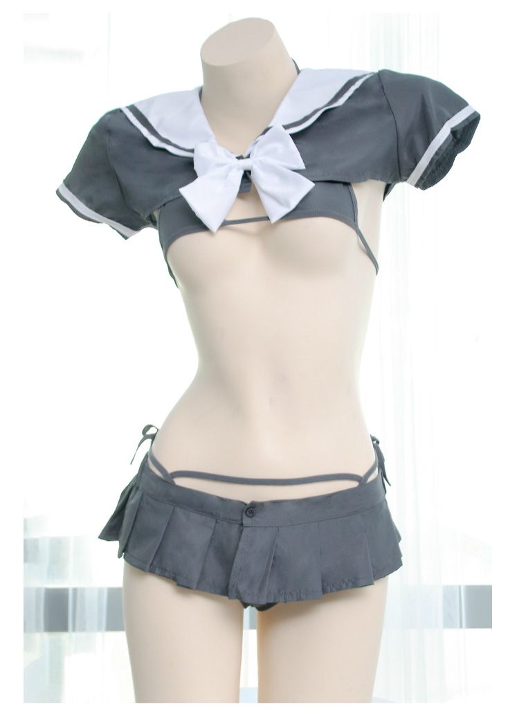 Lindas colegialas japonesas marinero bikini ropa interior cosplay sexy lencería equipo tops falda sujetador Set Y190601