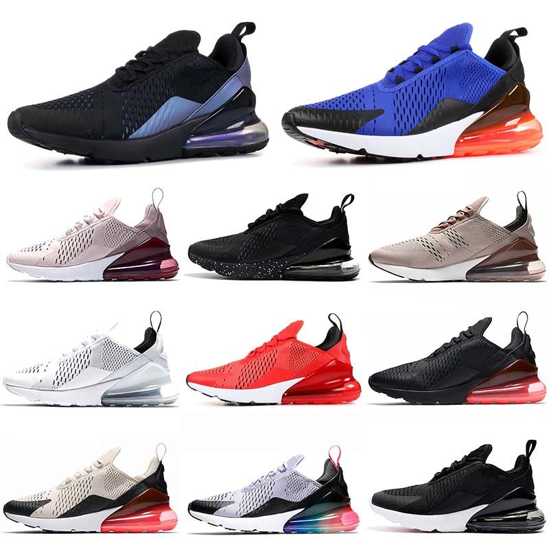 Acquista Nike Air Max 270 React Air 270 270s FLYKNIT 350 Scarpe Da Tennis Uomo New Racer Blue Regency Purple Uomo Donna BARELY ROSE Scarpe Da Tennis Design South White Bianche Triple