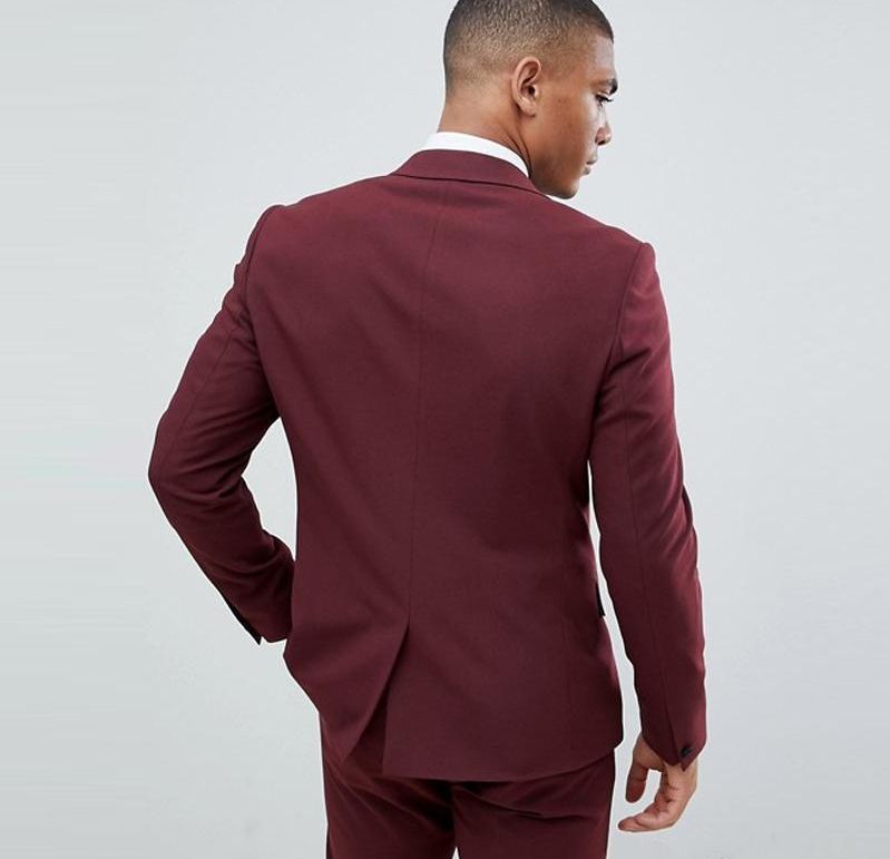 New The Fat Fit Burgundy Men Suits Wedding Groom Tuxedos Jacket+Pants  Bridegroom Groomsman Suits Best Man Blazer From Kerr_Miranda, $88.68 |  Dhgate.Com