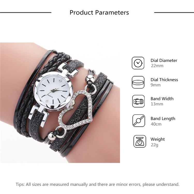 2020 Ladies Love Heart Watch Crystal Bracelet Leather Watches Small Dial Dress Quartz Wrist Watches Gift Watch Jewelry Wholesale Bjj215 From Baby Gift 1 98 Dhgate Com