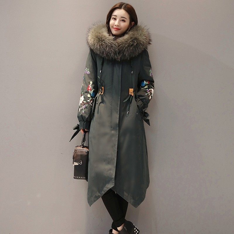 green down jacket women's