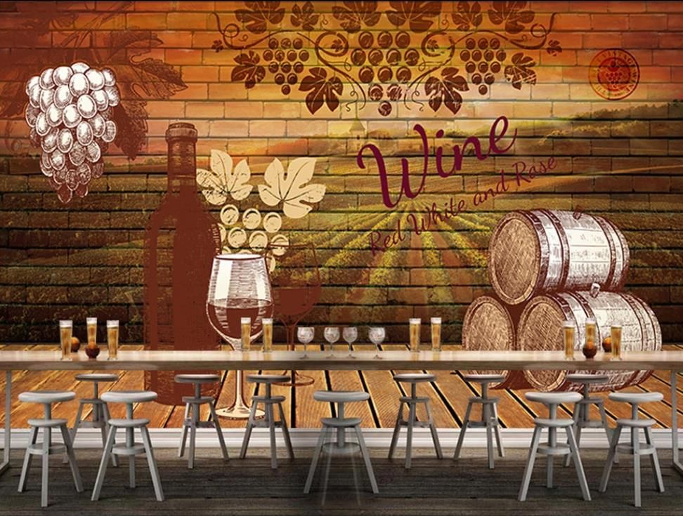 Custom Wallpaper For Walls 3 D Red Wine Barrel Wallpaper For Kids Room Living Room Bedroom Photo Wall Mural Wallpaper 3d Large Free High Res Wallpaper Free High Res Wallpapers From Yeyueman5555