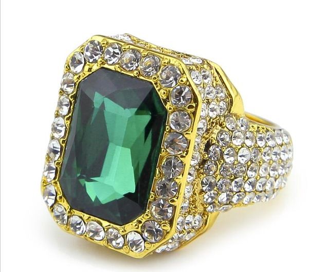 gold green stone